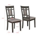 Paige Gray Contemporary Modern Wood Rectangular 6-Piece Dining Room Set - Ella Furniture