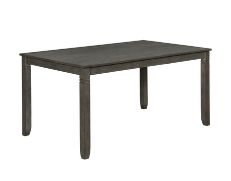 Paige Gray Contemporary Modern Wood Rectangular 6-Piece Dining Room Set - Ella Furniture