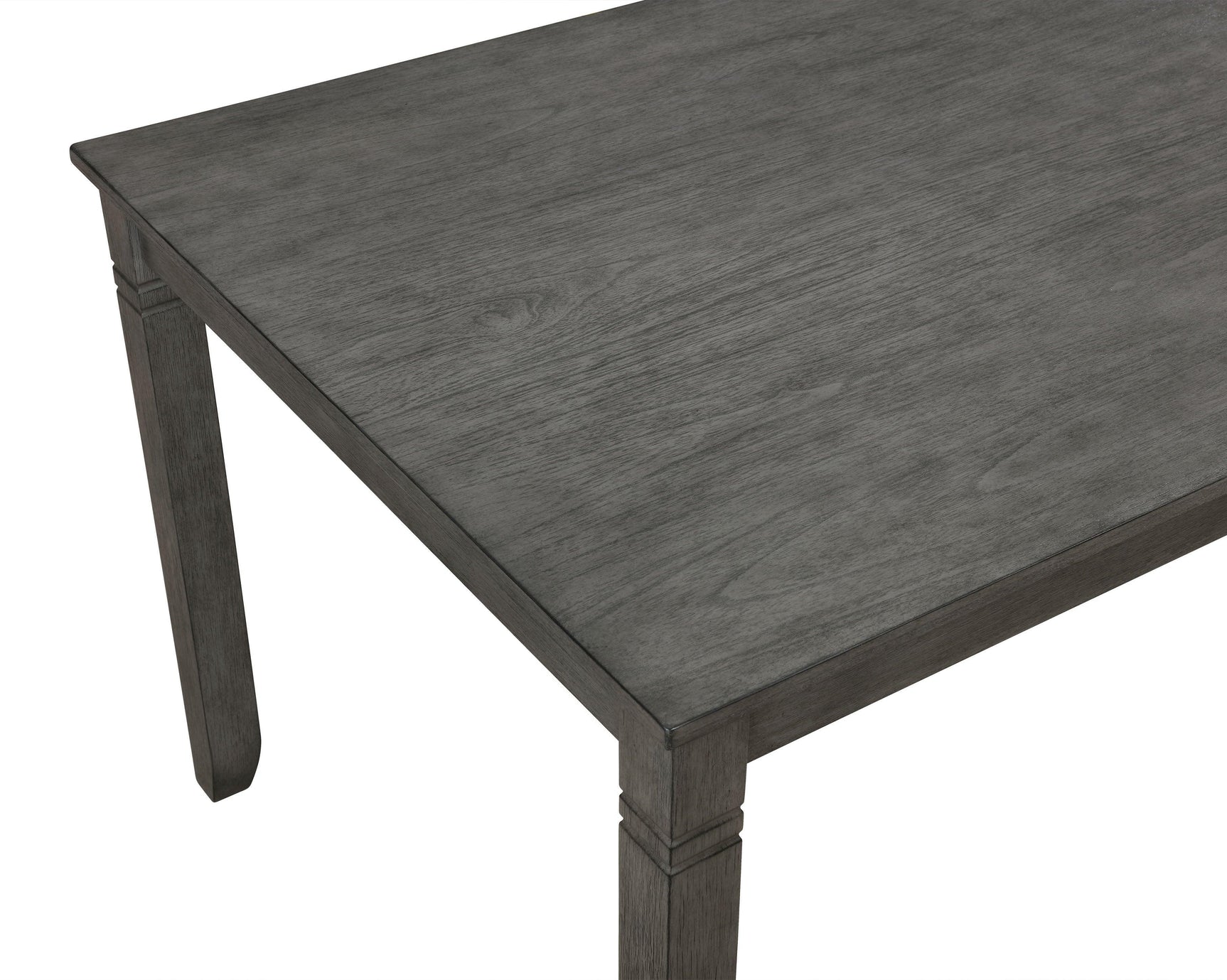 Paige Gray Contemporary Modern Wood Rectangular 6-Piece Dining Room Set - Ella Furniture