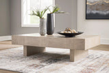 Light Grayish Brown 60-Inch Coffee Table — product view