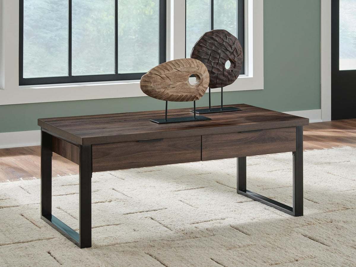 Wickman Falls Dark Brown Coffee Table — product view