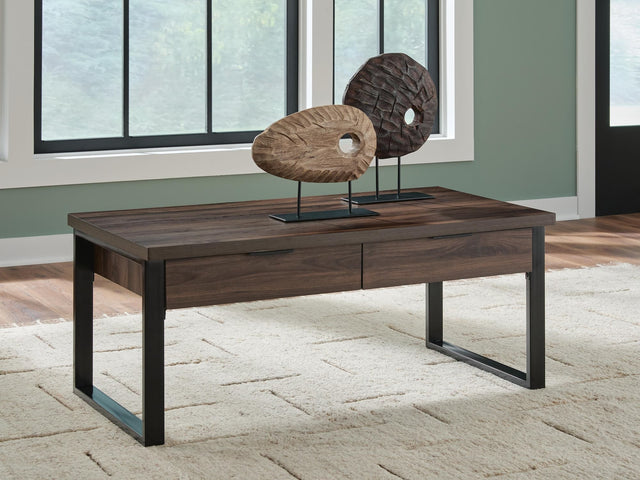 Wickman Falls Dark Brown Coffee Table — product view