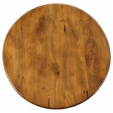 Dale 2-Piece Round Mango Wood Coffee and End Table Set Honey Mango — product image 5