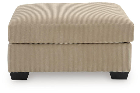 SimpleJoy Sand Chenille,Velvet Oversized Accent Ottoman view 3