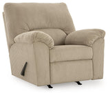 SimpleJoy Sand Chenille,Velvet Recliner