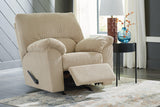 SimpleJoy Sand Chenille,Velvet Recliner