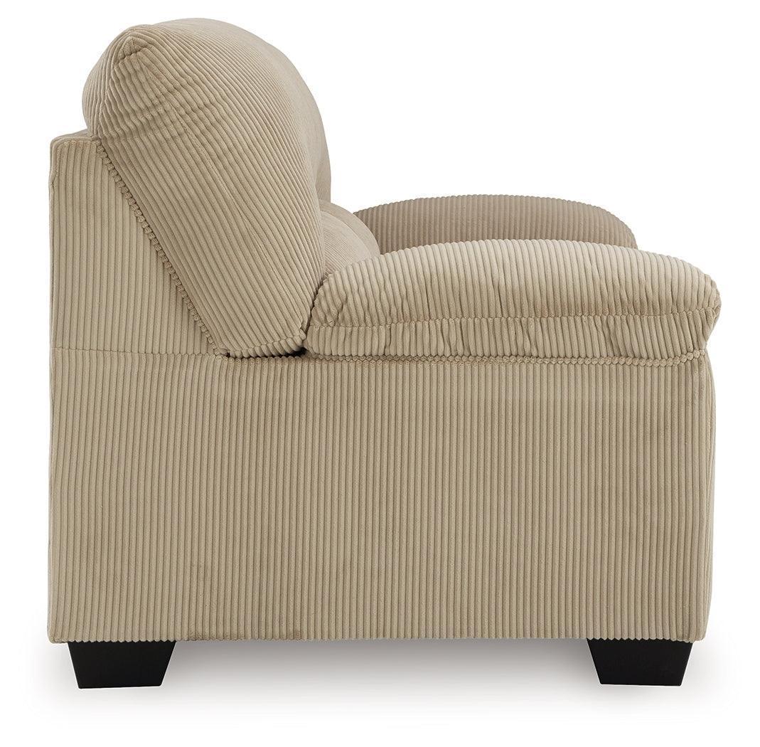 SimpleJoy Sand Chenille,Velvet Loveseat