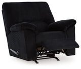 SimpleJoy Onyx Chenille,Velvet Recliner