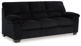 SimpleJoy Onyx Chenille,Velvet Sofa