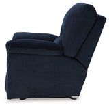 SimpleJoy Navy Chenille,Velvet Recliner