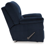 SimpleJoy Navy Chenille,Velvet Recliner