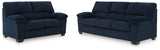 SimpleJoy Navy Sofa and Loveseat