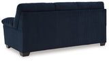 SimpleJoy Navy Chenille,Velvet Sofa