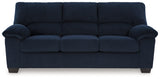 SimpleJoy Navy Chenille,Velvet Sofa