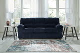 SimpleJoy Navy Chenille,Velvet Sofa