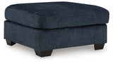 Aviemore Ink Chenille Oversized Accent Ottoman
