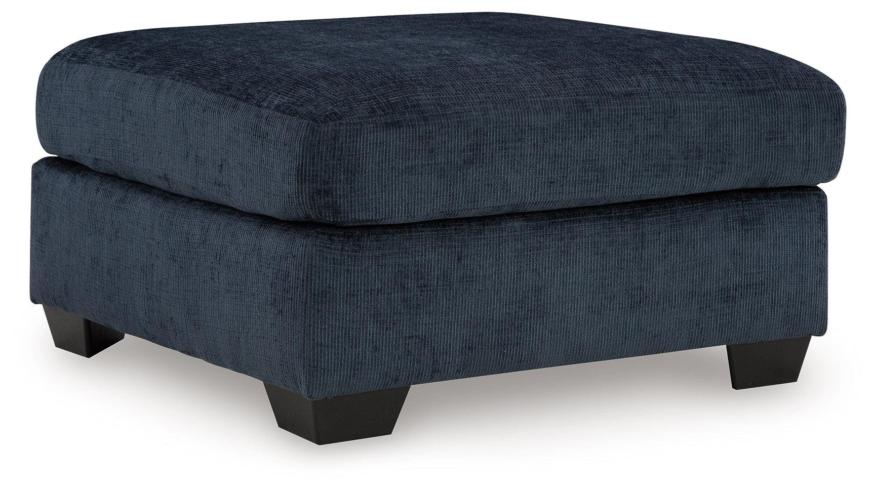 Aviemore Ink Chenille Oversized Accent Ottoman