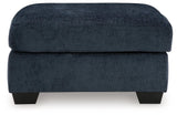 Aviemore Ink Chenille Oversized Accent Ottoman