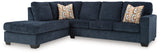 Aviemore Ink Chenille 2-Piece Sectional with Chaise