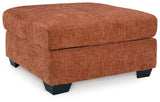 Aviemore Spice Chenille Oversized Accent Ottoman