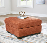 Aviemore Spice Chenille Oversized Accent Ottoman