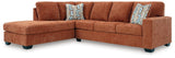Aviemore Spice Chenille 2-Piece Sectional with Chaise