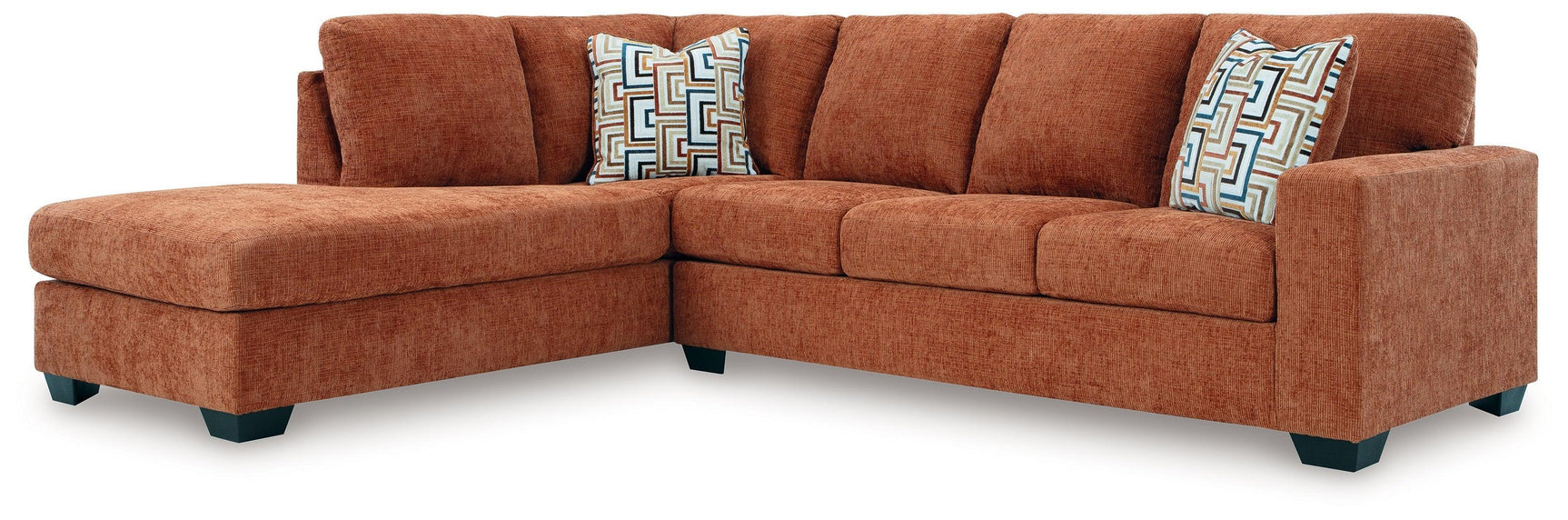 Aviemore Spice Chenille 2-Piece Sectional with Chaise