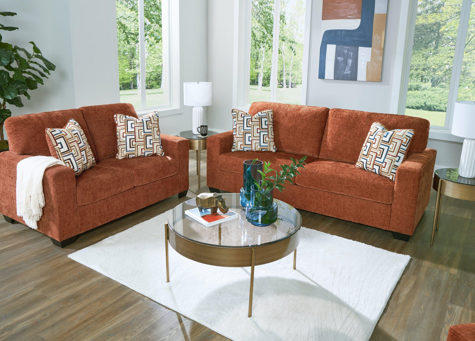 Aviemore Spice Sofa and Loveseat