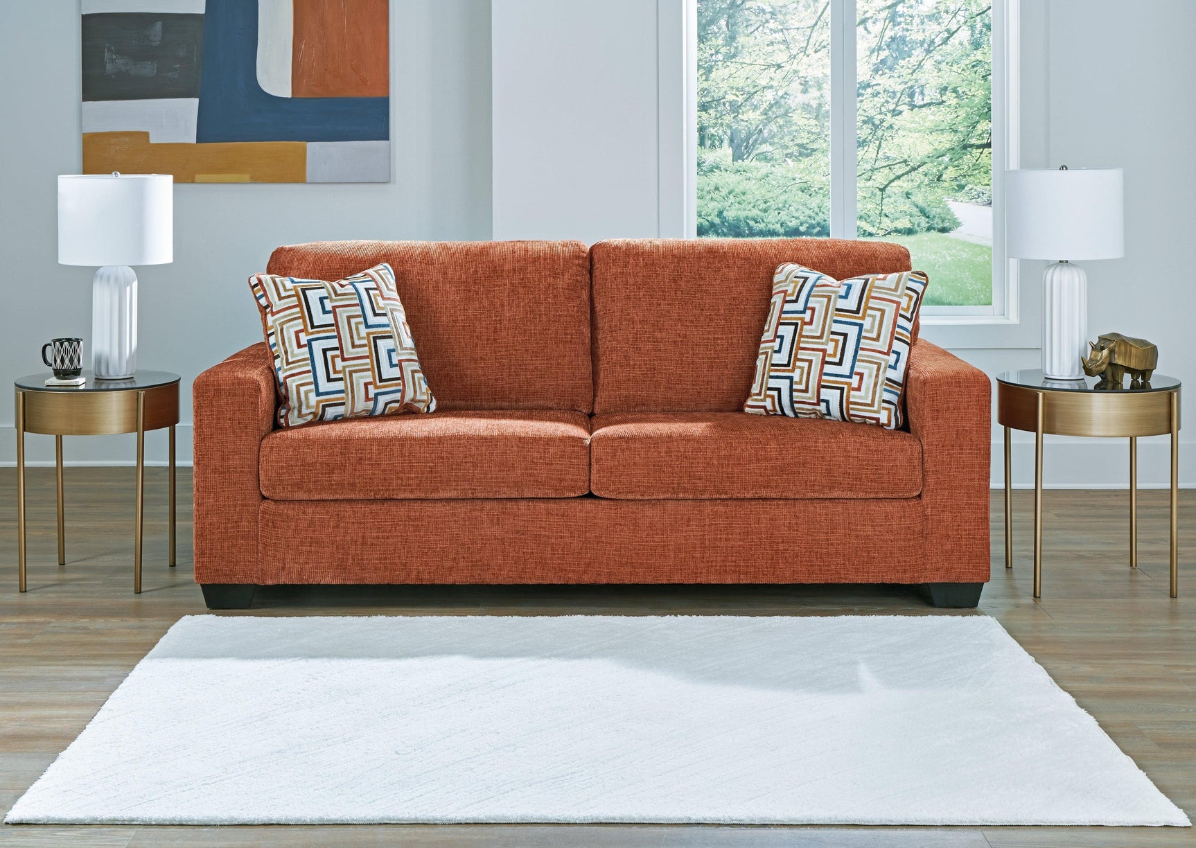 Aviemore Spice Chenille Queen Sofa Sleeper