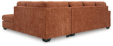 Aviemore Spice Chenille 2-Piece Sectional with Chaise