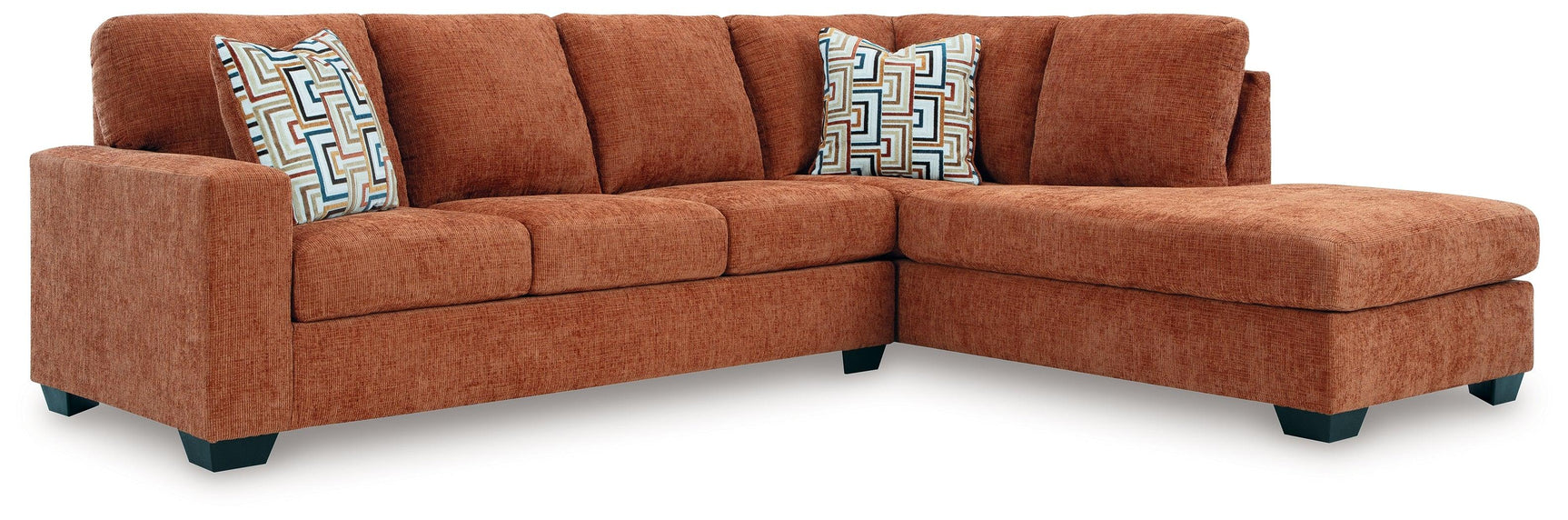 Aviemore Spice Chenille 2-Piece Sectional with Chaise