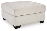 Aviemore Stone Chenille Oversized Accent Ottoman