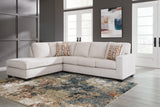 Aviemore Stone Chenille 2-Piece Sectional with Chaise