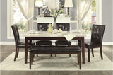 Decatur Cherry Marble TopDining Room Set