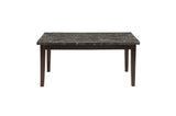 Decatur Black Cherry Marble Top Dining Room Set