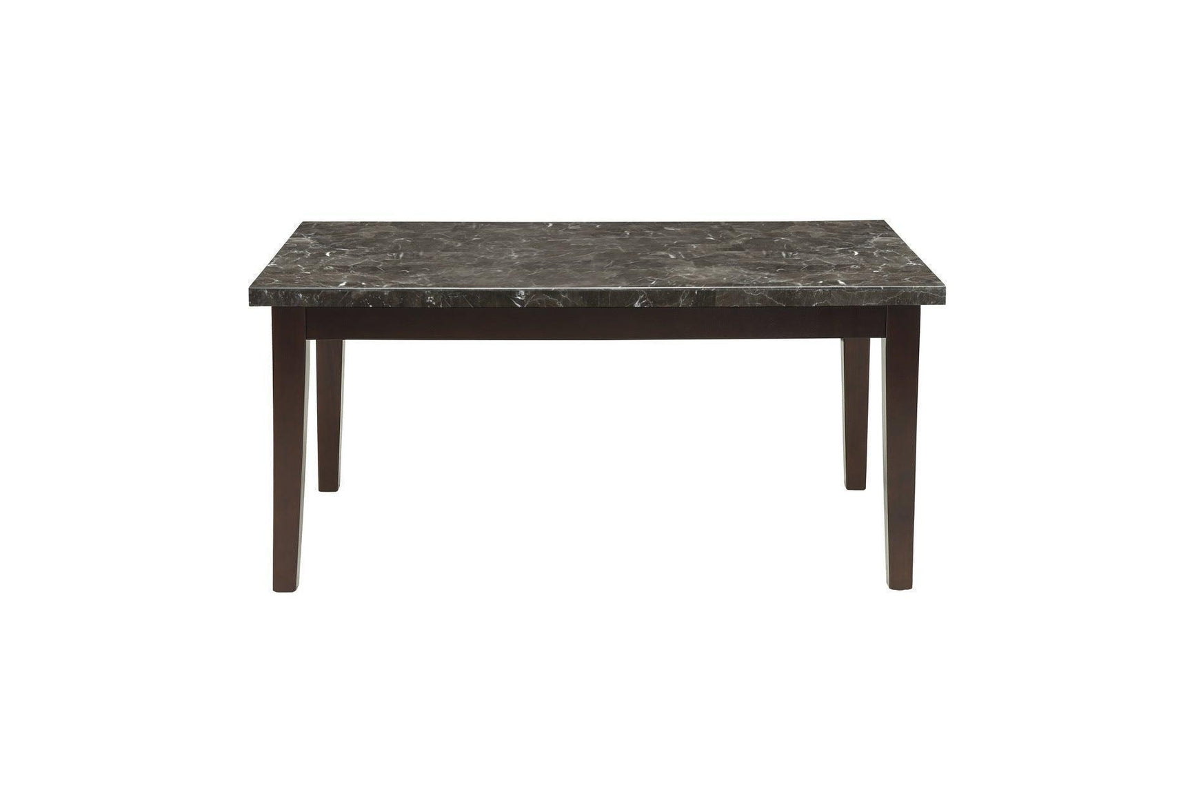 Decatur Black Cherry Marble Top Dining Room Set