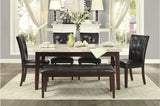 Decatur Cherry Marble TopDining Room Set