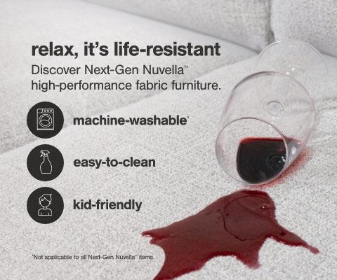 Modmax Ink Performance Fabric,Next-Gen Nuvella™ Oversized Accent Ottoman