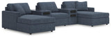 Modmax Ink 5-Piece Double Storage Chaise Sectional with Audio Consoles — product view