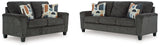 Erinslane Dusk Sofa and Loveseat