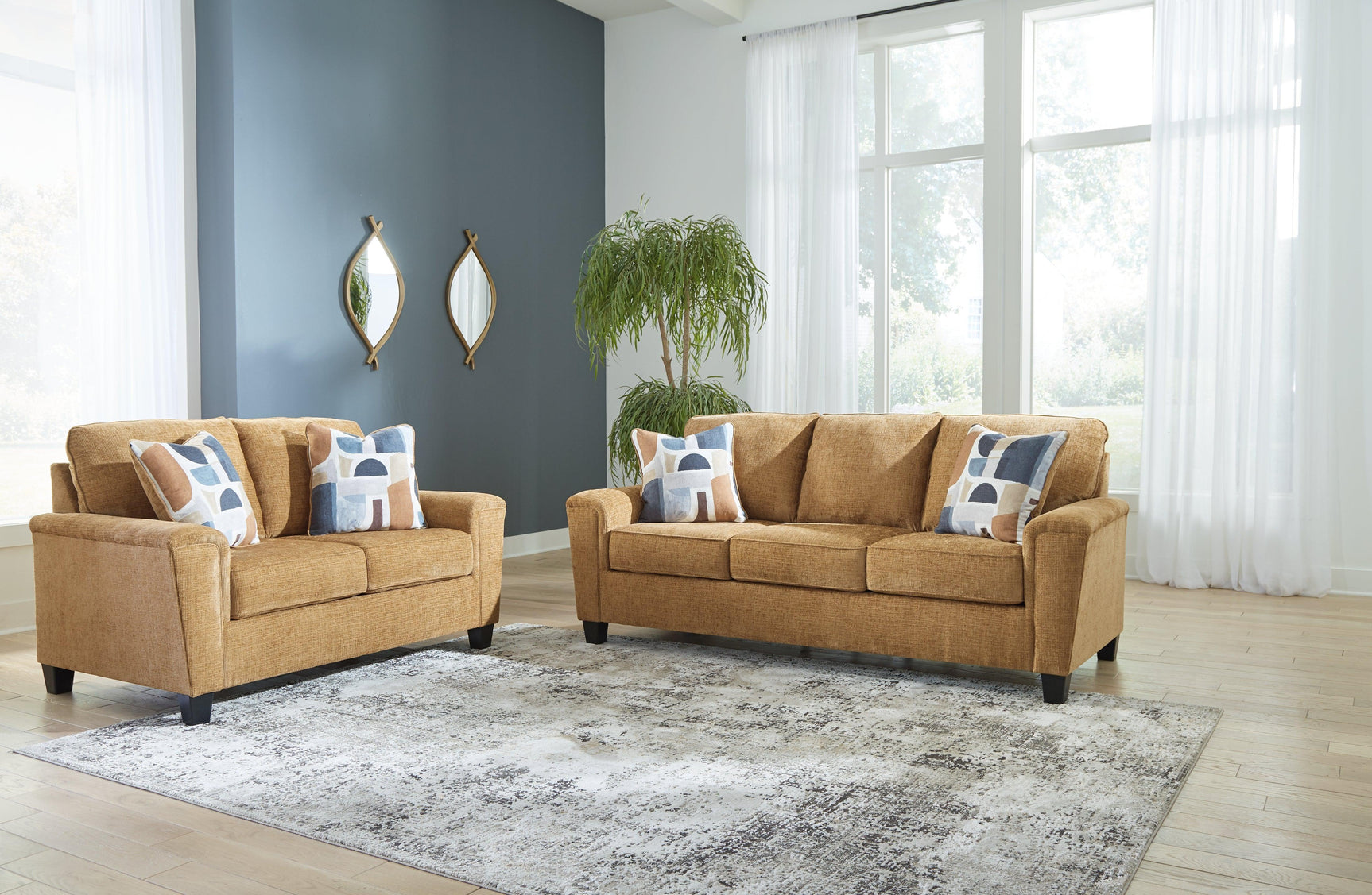 Erinslane Honey Sofa and Loveseat