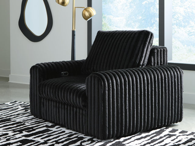 HamlinBay Onyx Chenille Power Gliding Chaise — product view