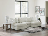 Stupendous Alloy Velvet 3-Piece Sectional with Double Chaise