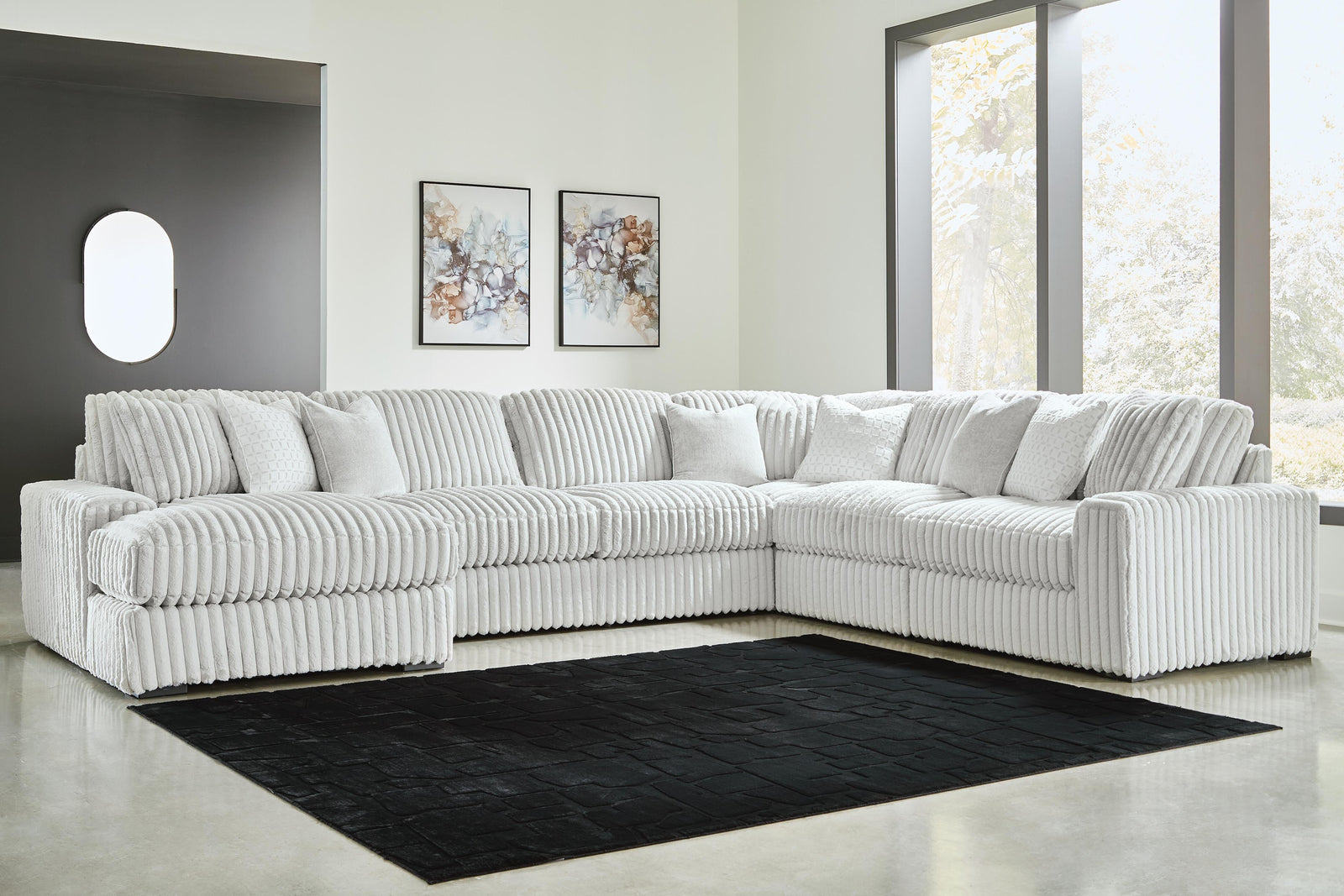 Stupendous Alloy 6-Piece Sectional with Chaise