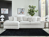 Stupendous Alloy Velvet 2-Piece Sectional with Chaise