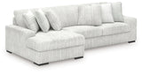 Stupendous Alloy Velvet 2-Piece Sectional with Chaise
