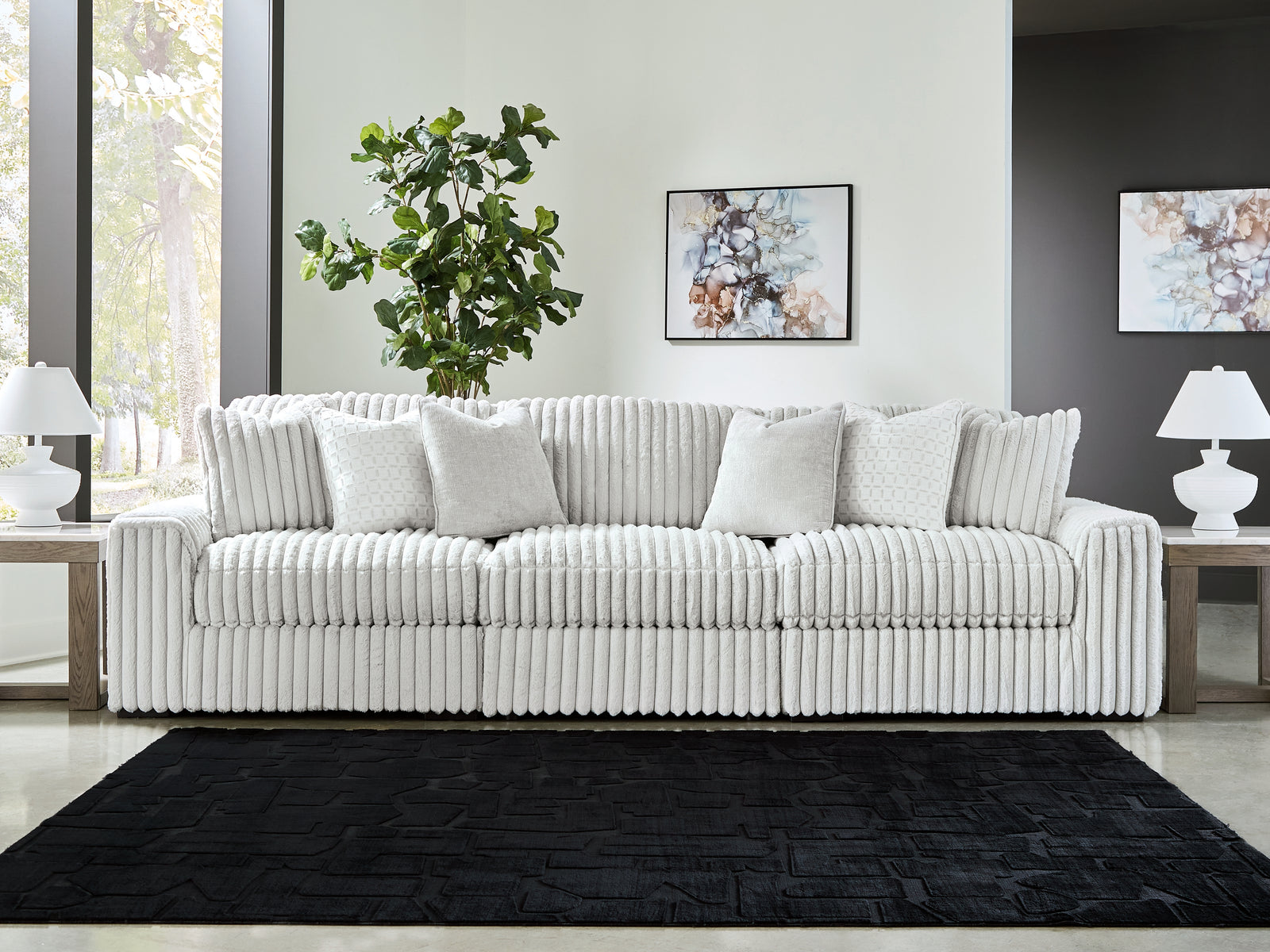 Stupendous Alloy 3-Piece Sectional Sofa