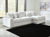 Stupendous Alloy Velvet 2-Piece Sectional with Chaise