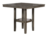 Tahoe Gray Modern Wood Square 5-Piece Counter Height Dining Room Set - Ella Furniture