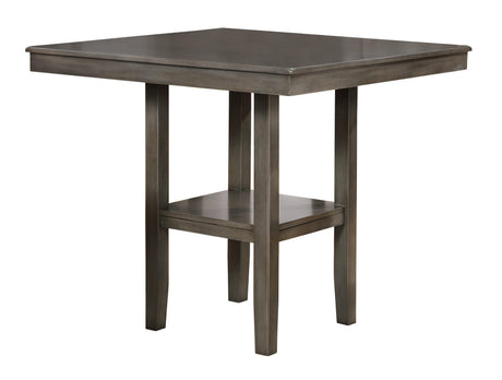 Tahoe Gray Modern Wood Square 5-Piece Counter Height Dining Room Set - Ella Furniture